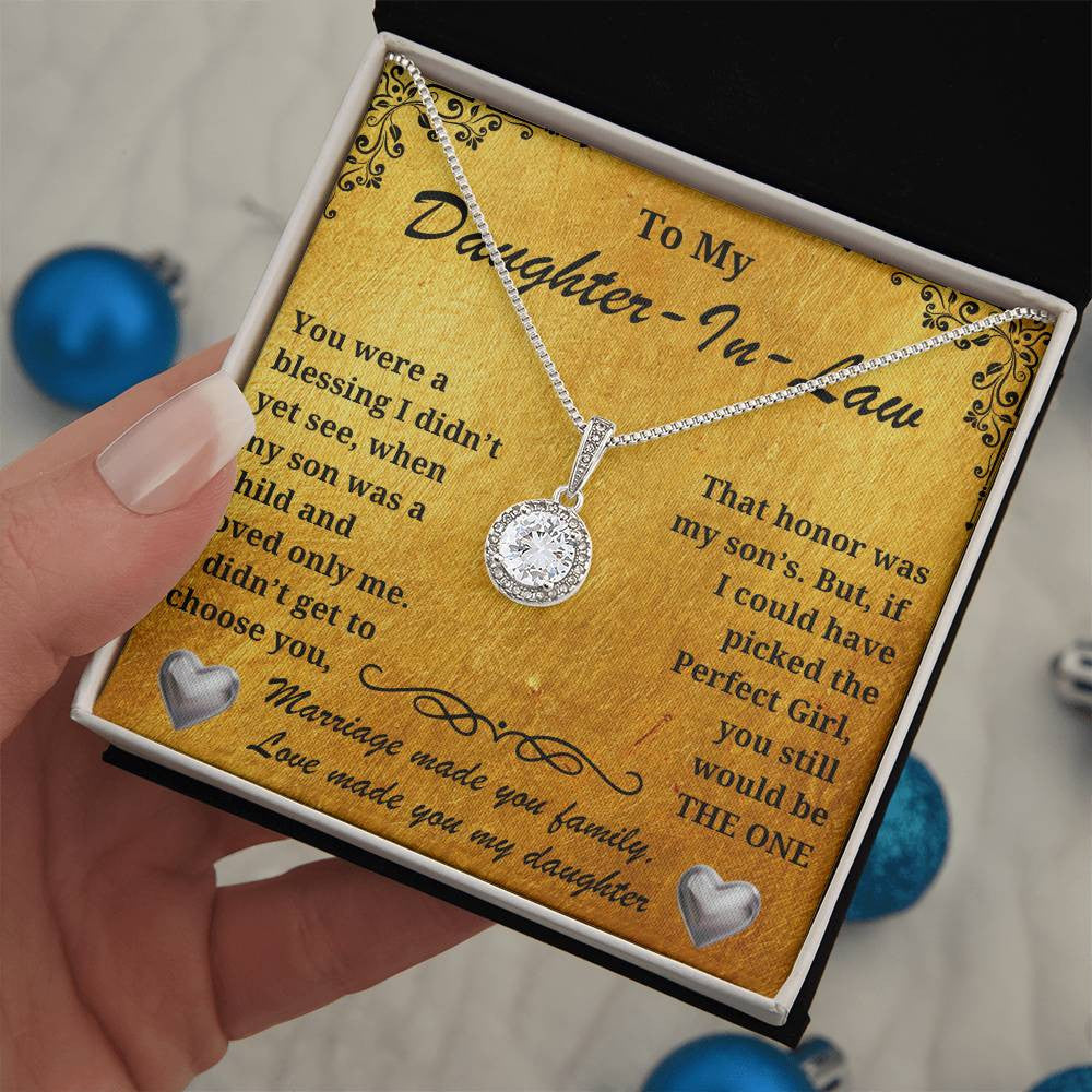 ❤️ "Marriage Made You Family, Love Made You My Daughter" – Gift Your Daughter-In-Law This Stunning Necklace!