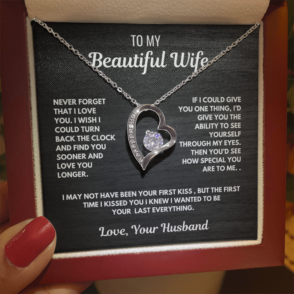Forever Love Heart Necklace-for your beautiful wife
