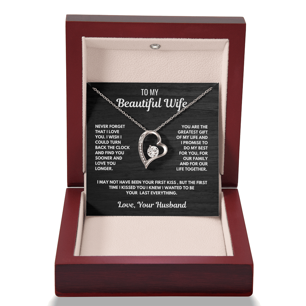FOREVER LOVE necklace for Your Wife-She is the greatest gift.