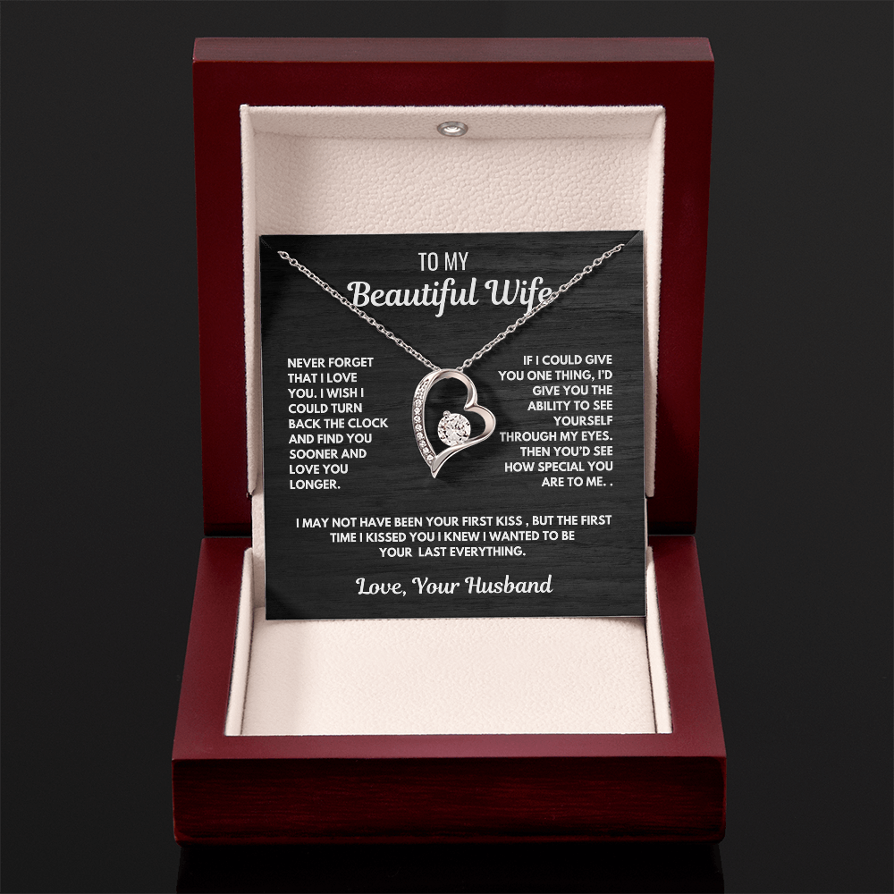Forever Love Heart Necklace-for your beautiful wife