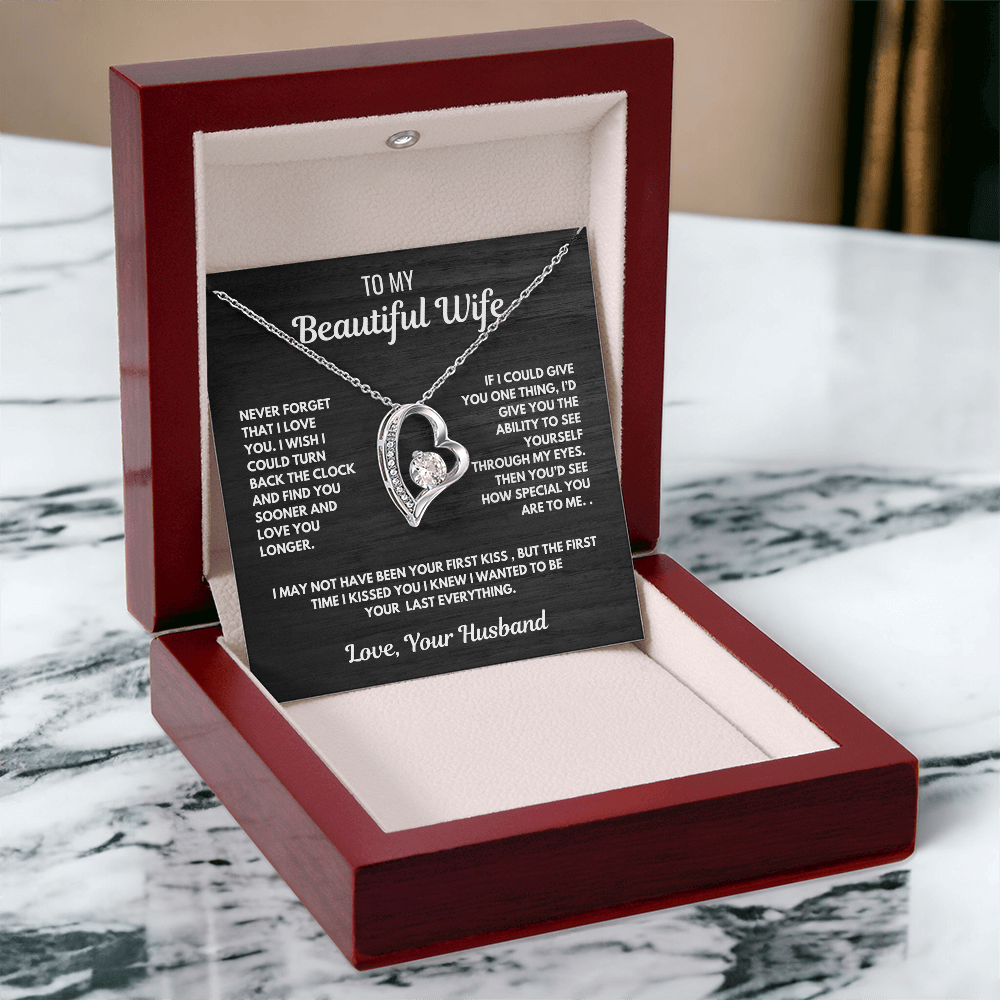 Forever Love Heart Necklace-for your beautiful wife