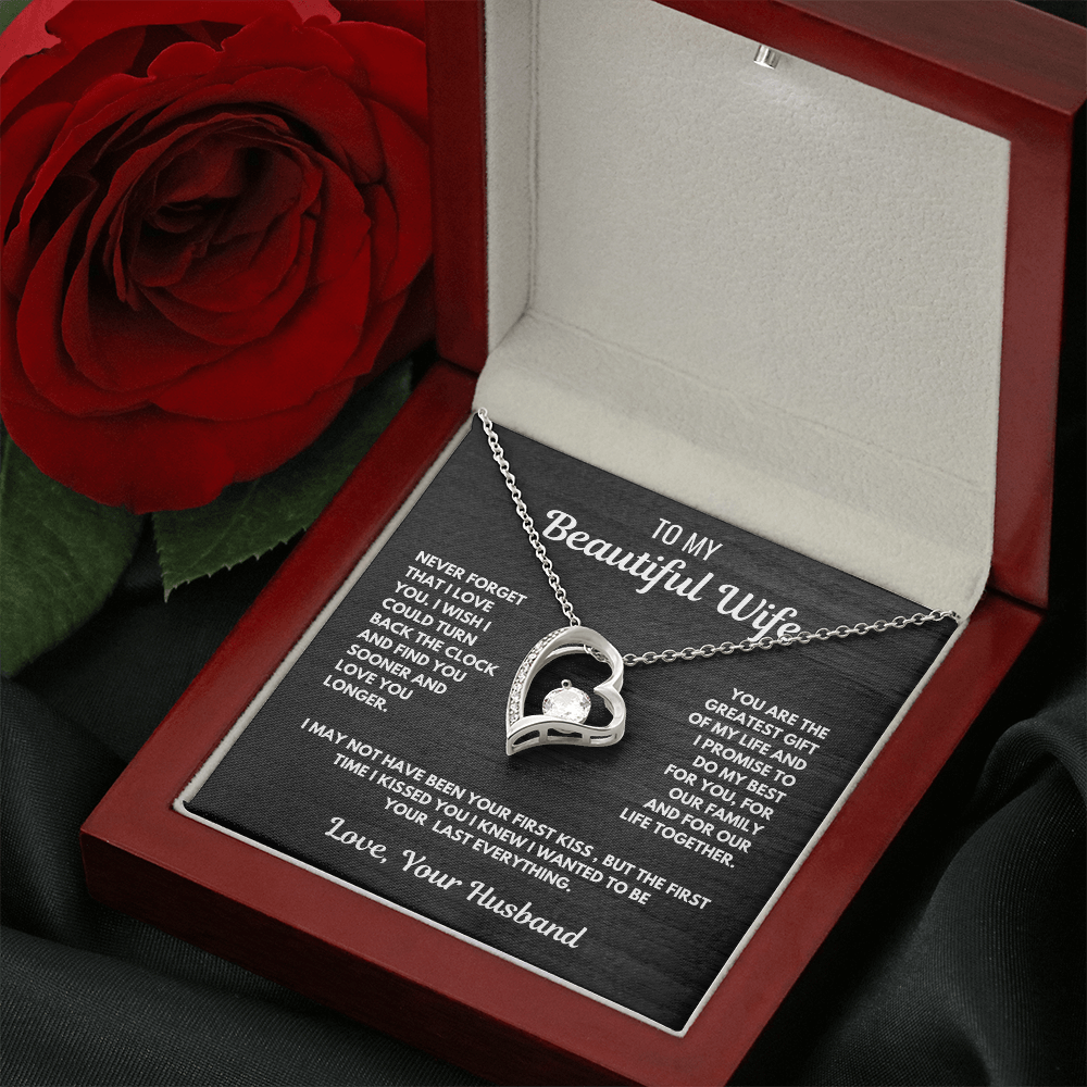 FOREVER LOVE necklace for Your Wife-She is the greatest gift.