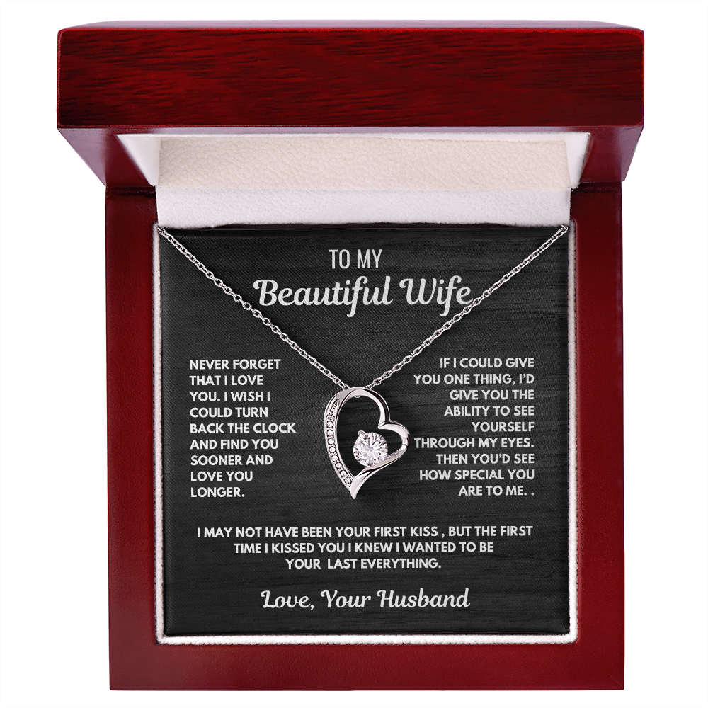 Forever Love Heart Necklace-for your beautiful wife