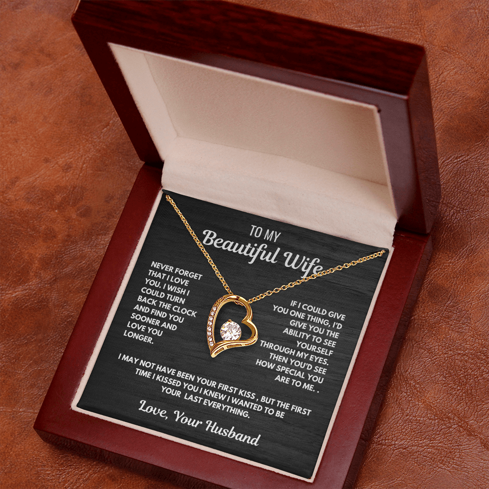 Forever Love Heart Necklace-for your beautiful wife