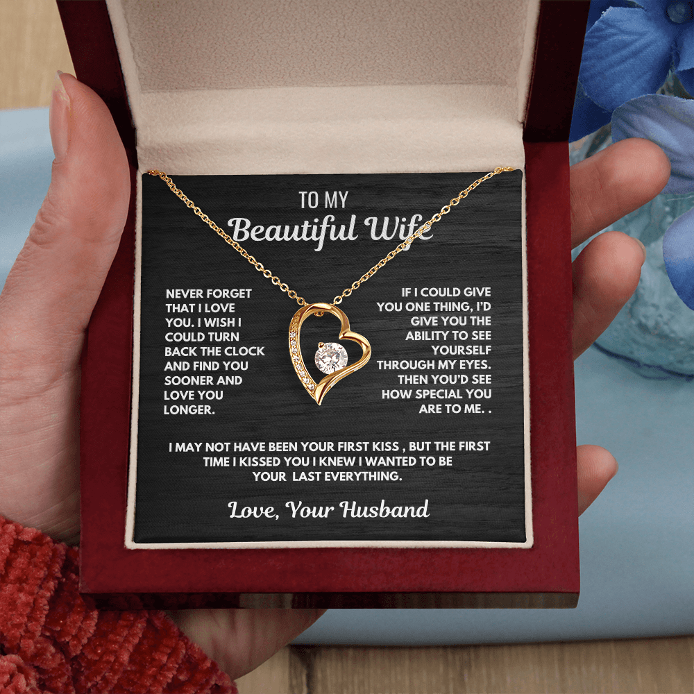 Forever Love Heart Necklace-for your beautiful wife