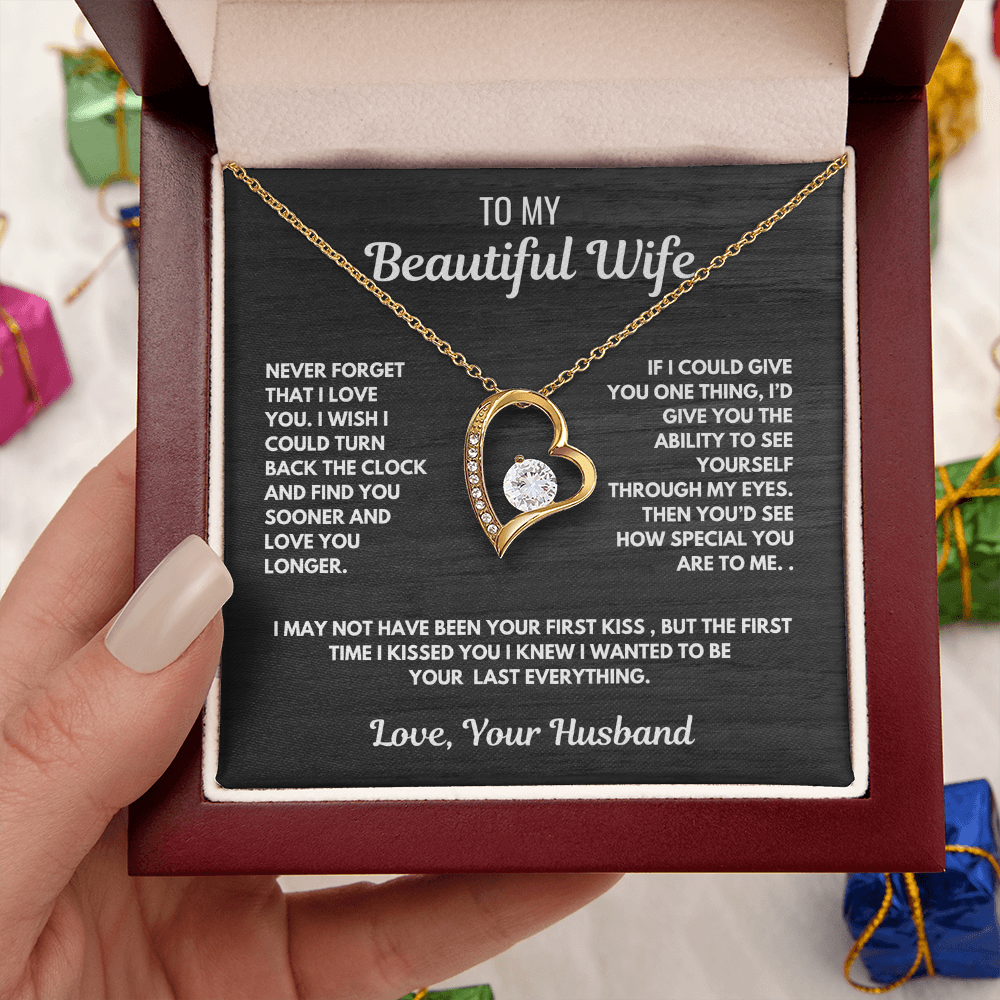 Forever Love Heart Necklace-for your beautiful wife