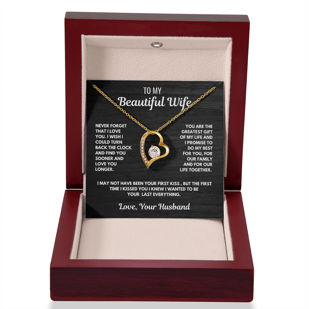 FOREVER LOVE necklace for Your Wife-She is the greatest gift.