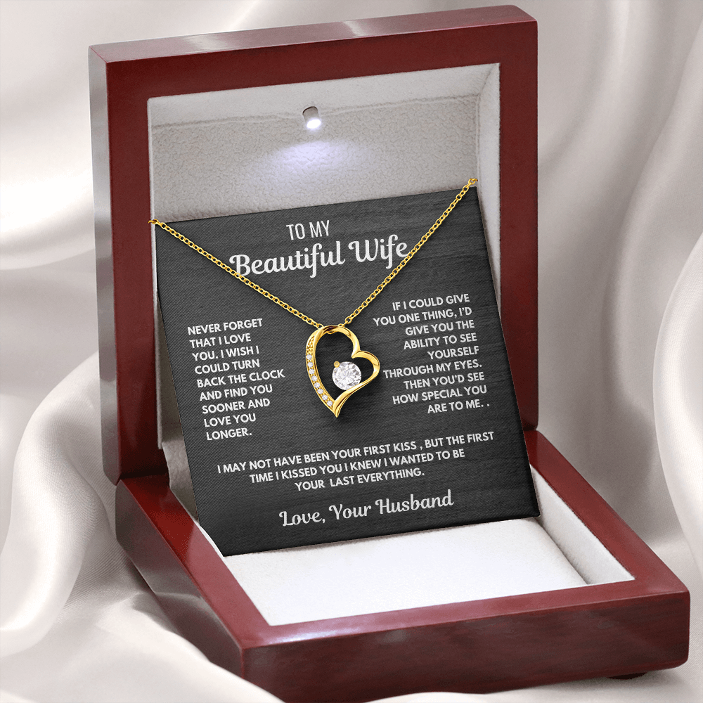 Forever Love Heart Necklace-for your beautiful wife