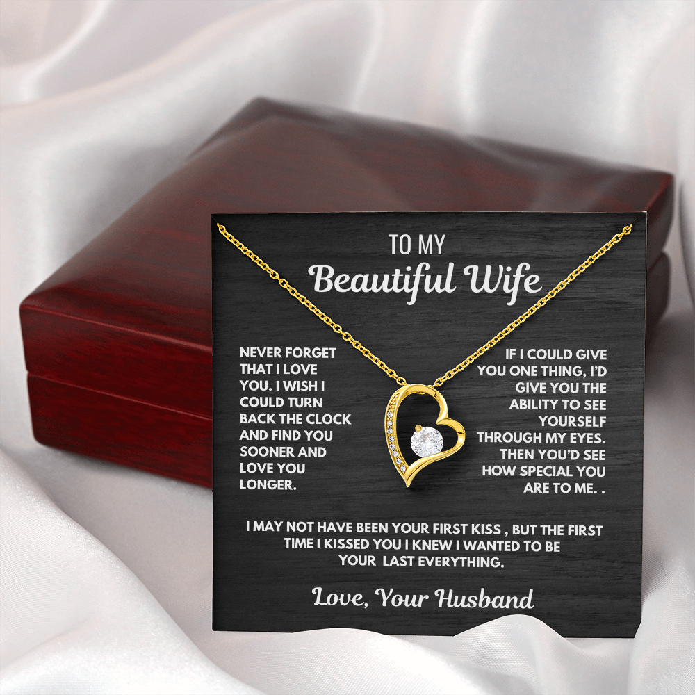 Forever Love Heart Necklace-for your beautiful wife