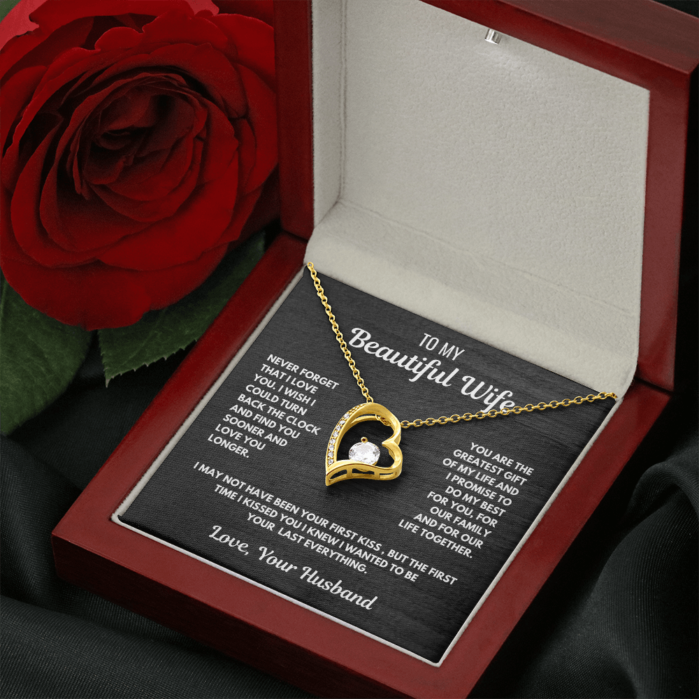 FOREVER LOVE necklace for Your Wife-She is the greatest gift.