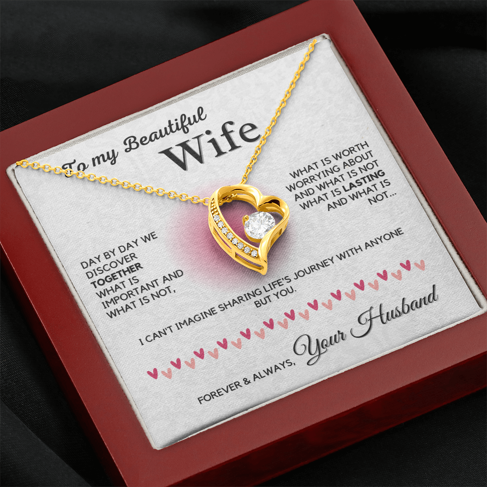 A Journey of Us – Romantic Forever Love Necklace to Celebrate your life Together.