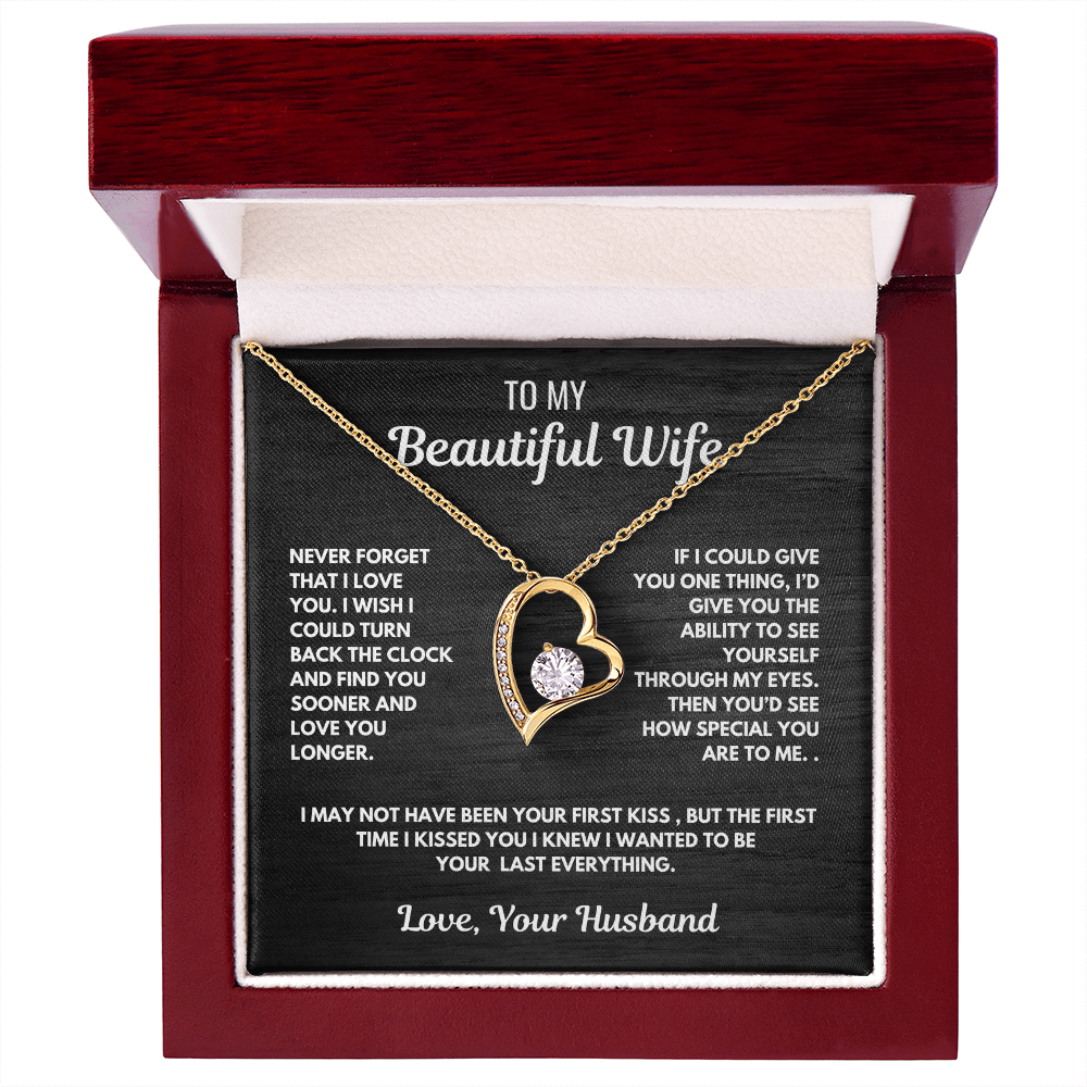 Forever Love Heart Necklace-for your beautiful wife