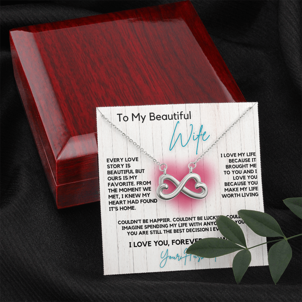 Endless Love Infinity Double Heart Necklace- Celebrate Your Unique Love Story