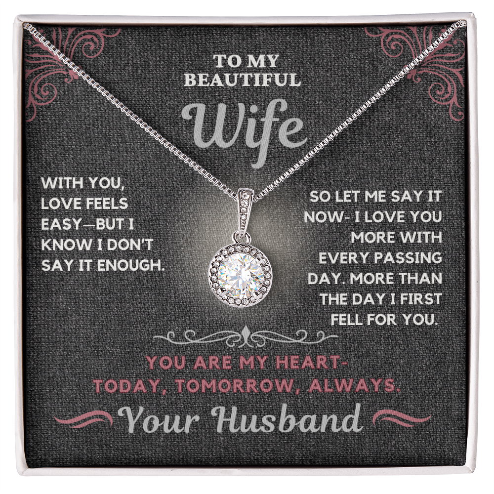 Stunning Solitaire Necklace for the one you love so much-Remind her how much you love her