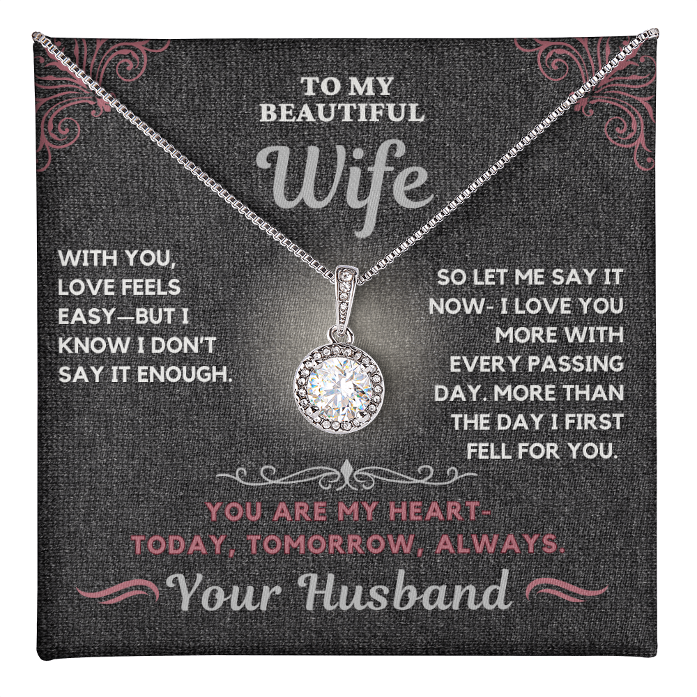 Stunning Solitaire Necklace for the one you love so much-Remind her how much you love her