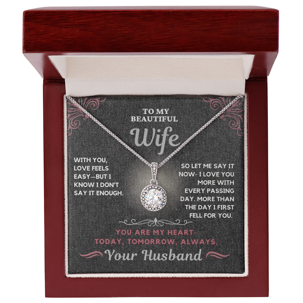 Stunning Solitaire Necklace for the one you love so much-Remind her how much you love her