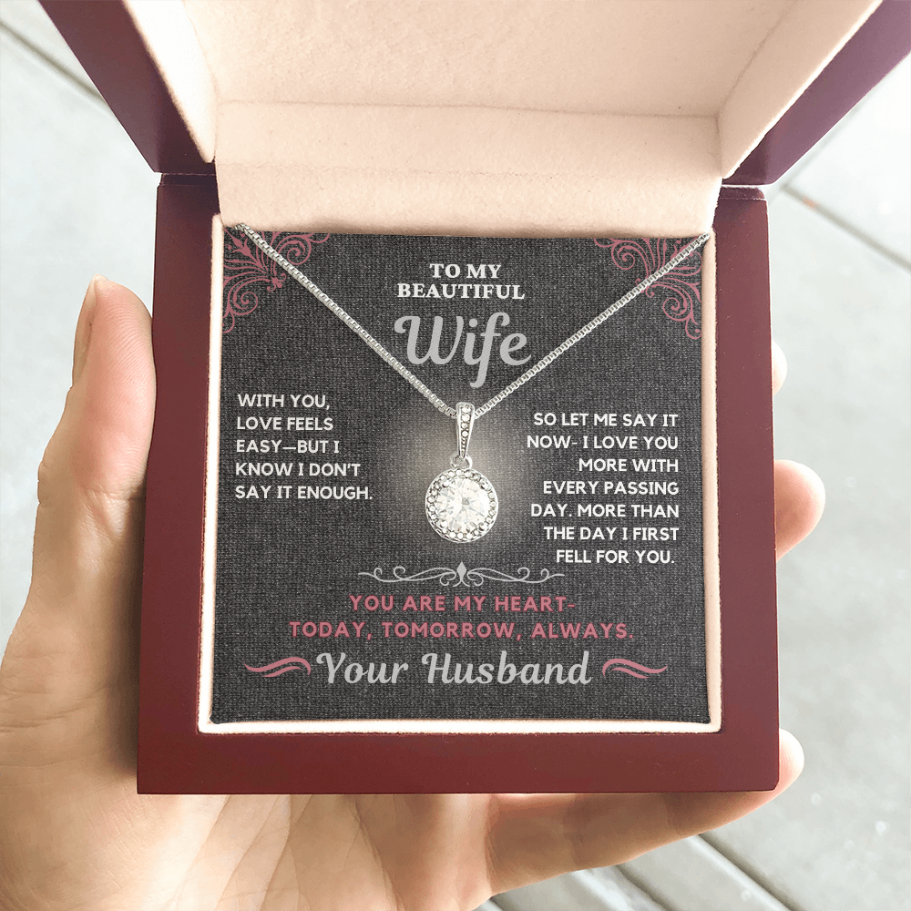Stunning Solitaire Necklace for the one you love so much-Remind her how much you love her