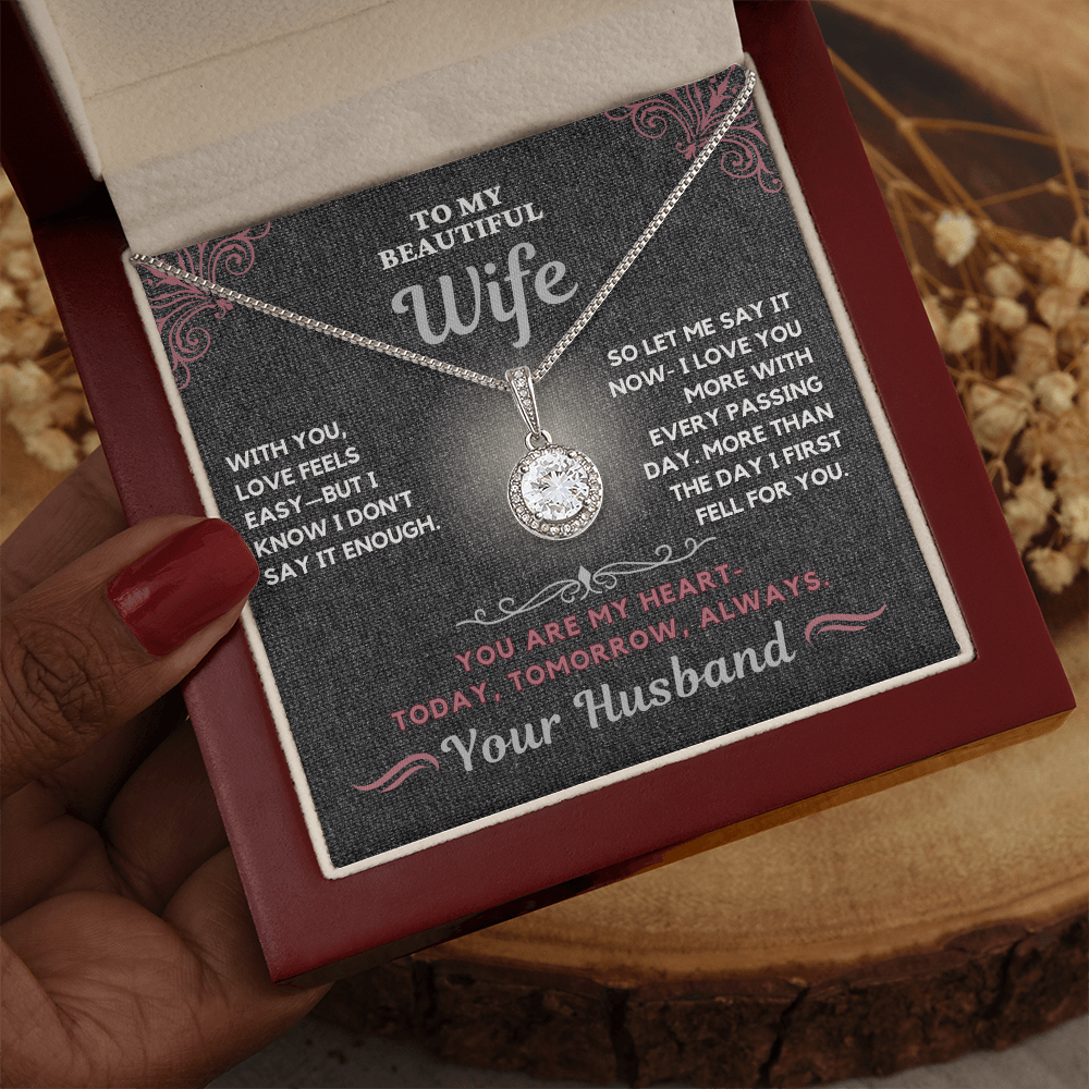 Stunning Solitaire Necklace for the one you love so much-Remind her how much you love her