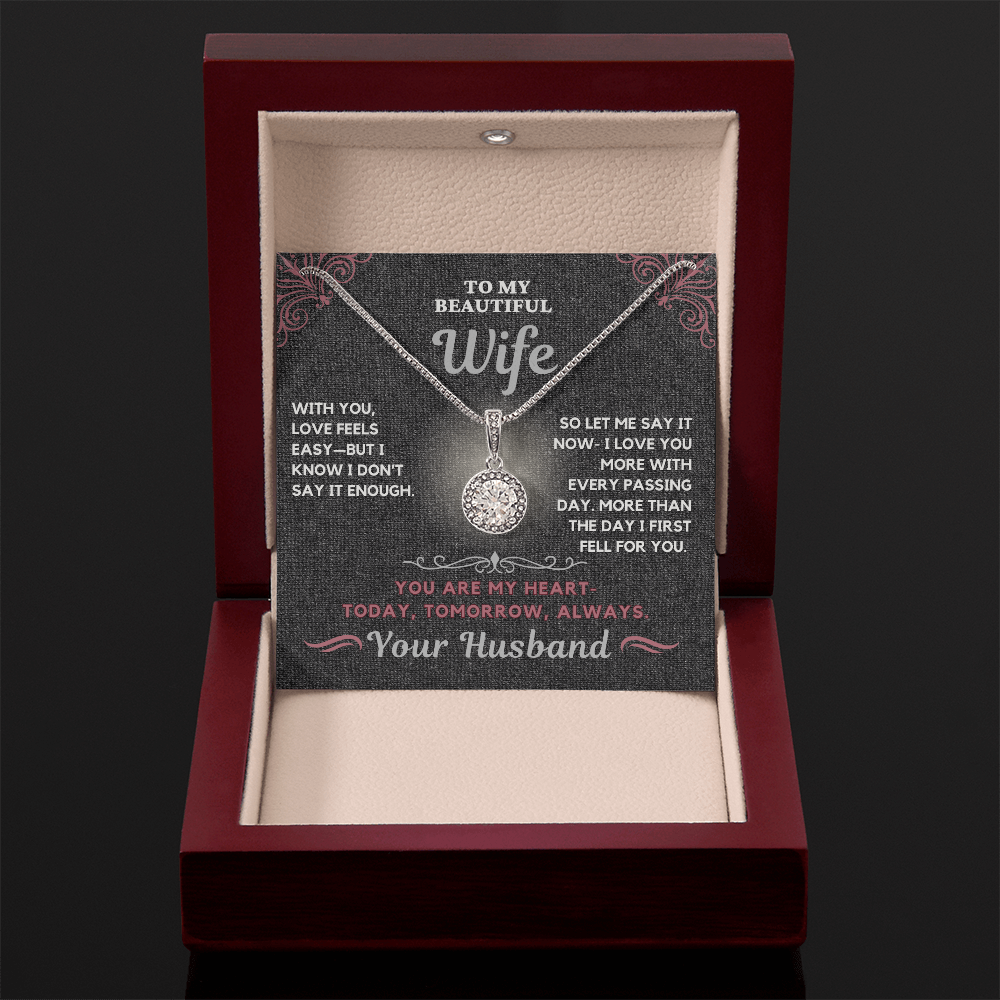 Stunning Solitaire Necklace for the one you love so much-Remind her how much you love her