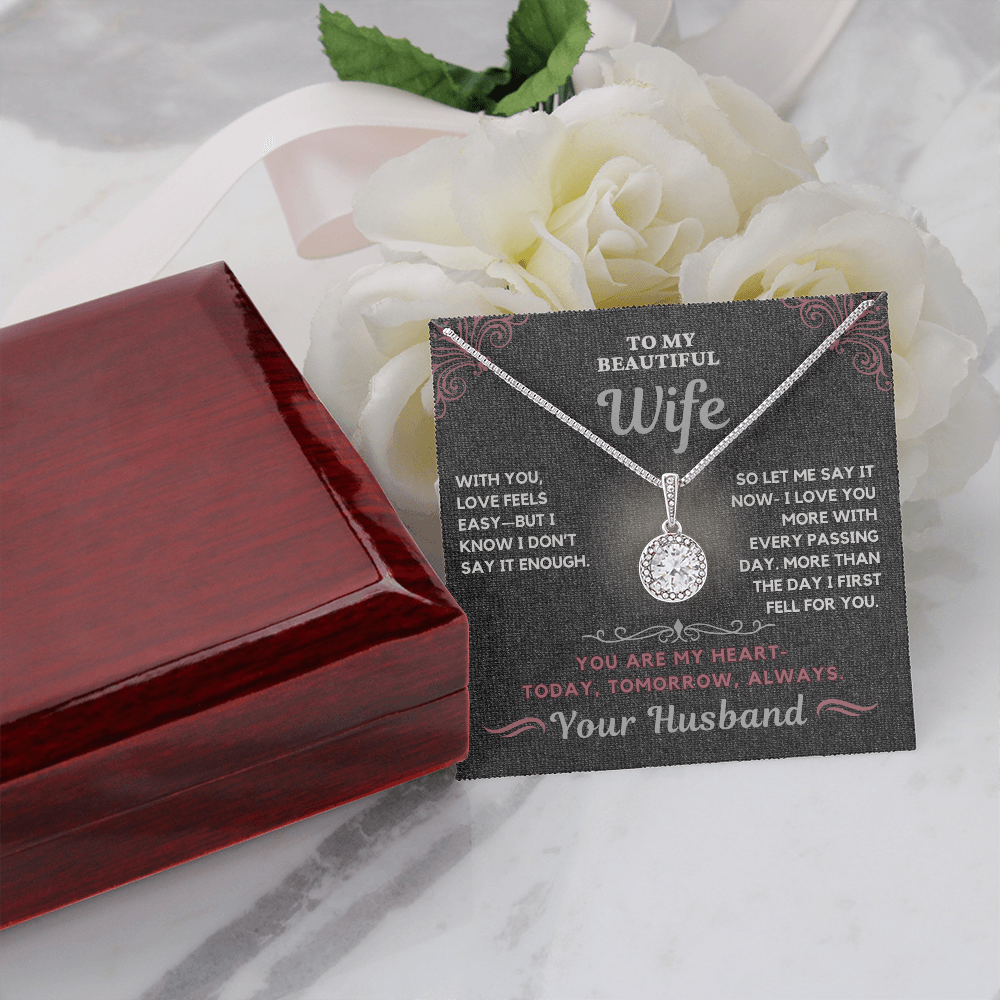 Stunning Solitaire Necklace for the one you love so much-Remind her how much you love her