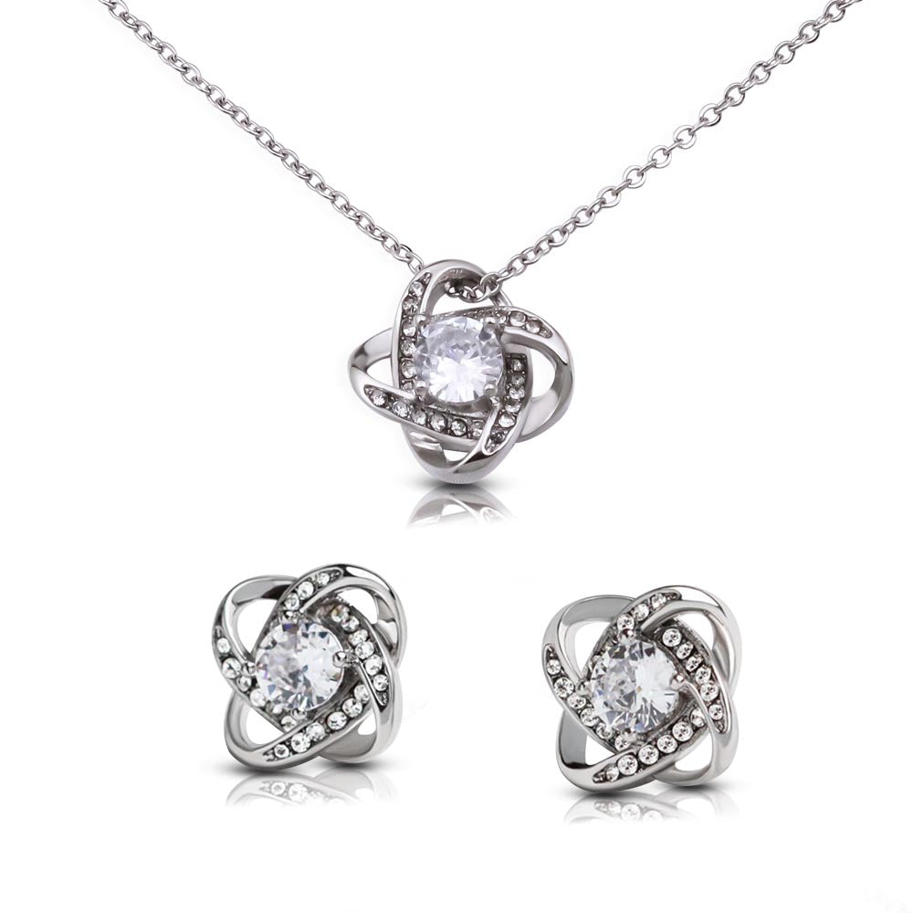 Neverending Love Necklace with FREE matching earrings-a beautiful jewelry set
