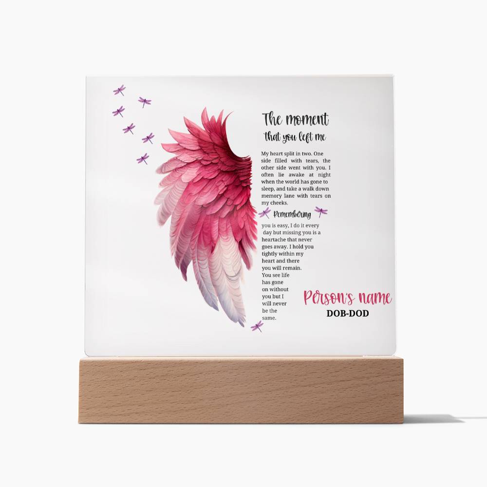 Remember your Cherished Angel: beautiful personalized memorial for a lost child, gone but never forgotten.
