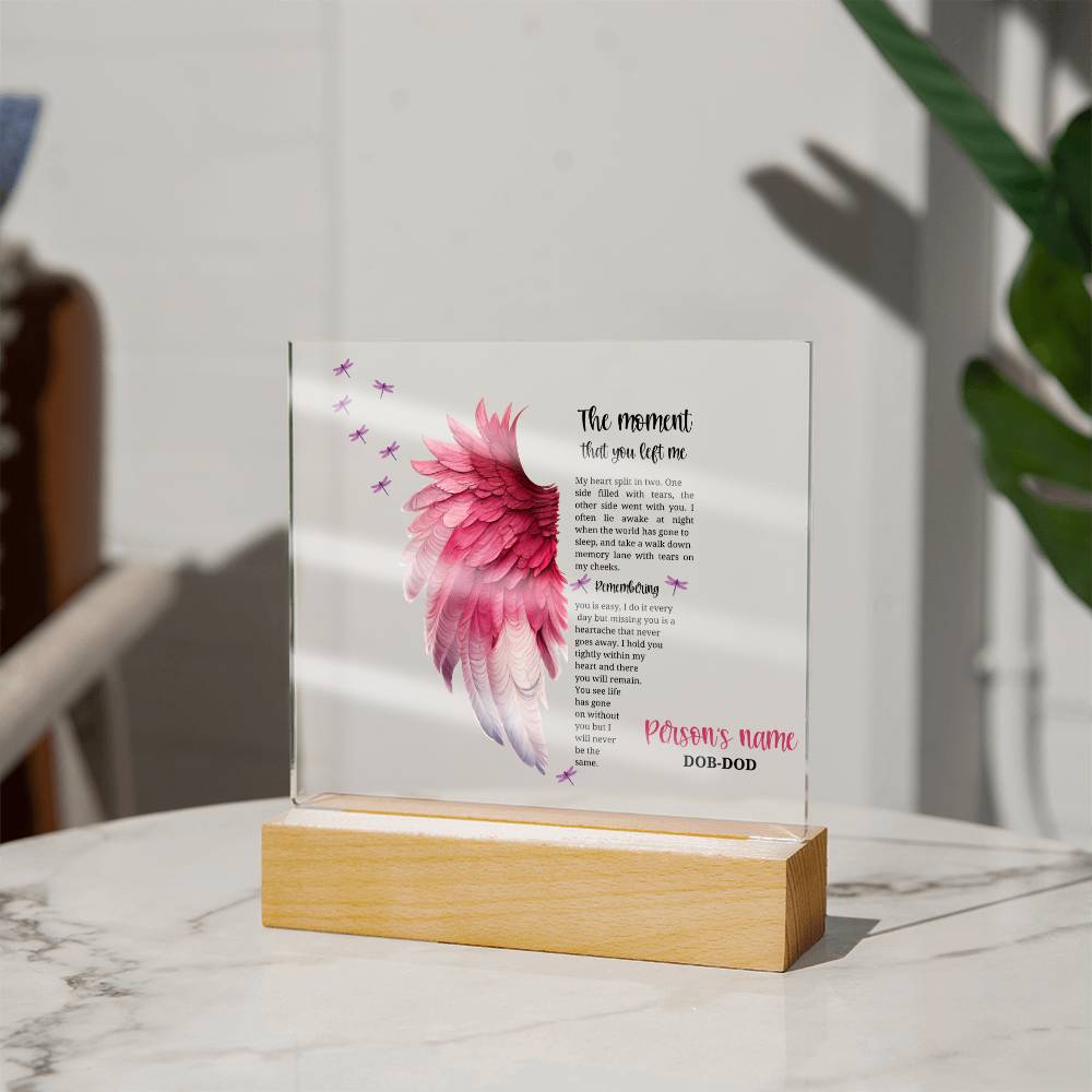 Remember your Cherished Angel: beautiful personalized memorial for a lost child, gone but never forgotten.