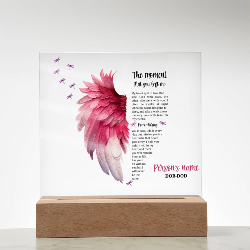 Remember your Cherished Angel: beautiful personalized memorial for a lost child, gone but never forgotten.