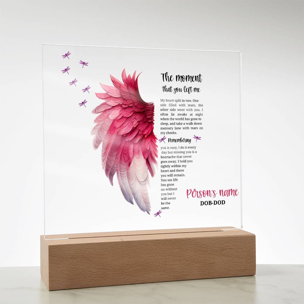 Remember your Cherished Angel: beautiful personalized memorial for a lost child, gone but never forgotten.
