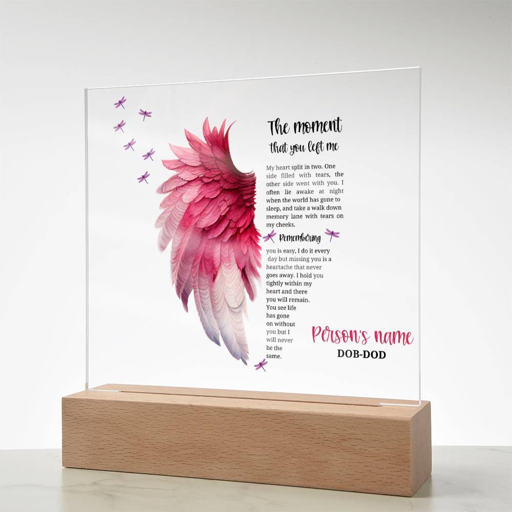 Remember your Cherished Angel: beautiful personalized memorial for a lost child, gone but never forgotten.
