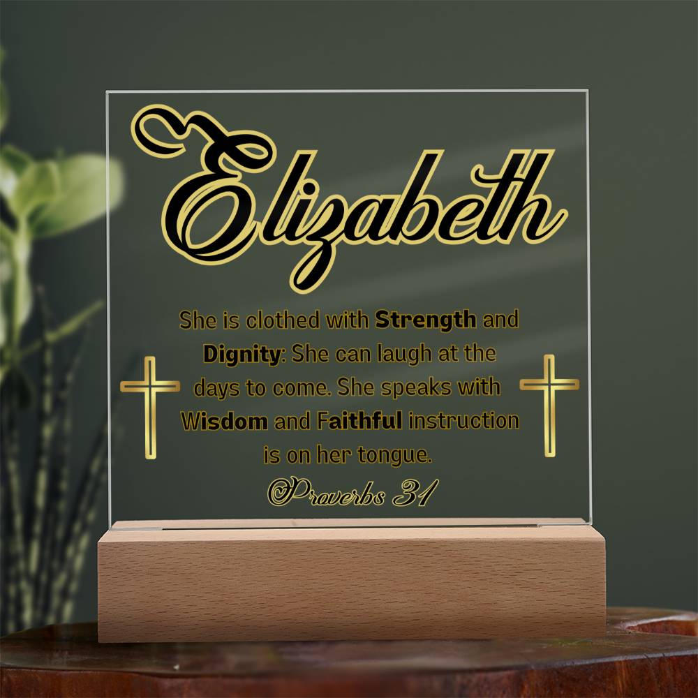 Personalized Proverbs 31 plaque- For the inspirational woman in your life