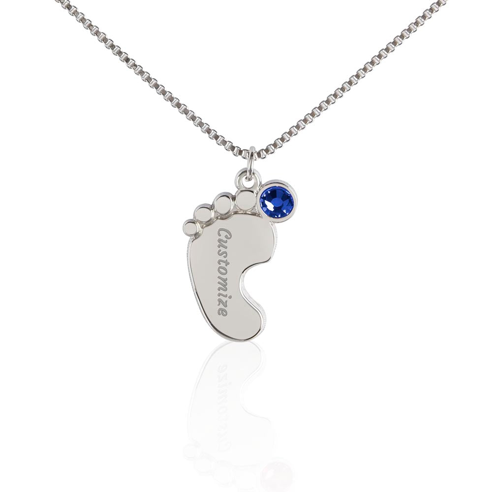 Loss of a child-baby feet Memorial pendant - keep them with you always