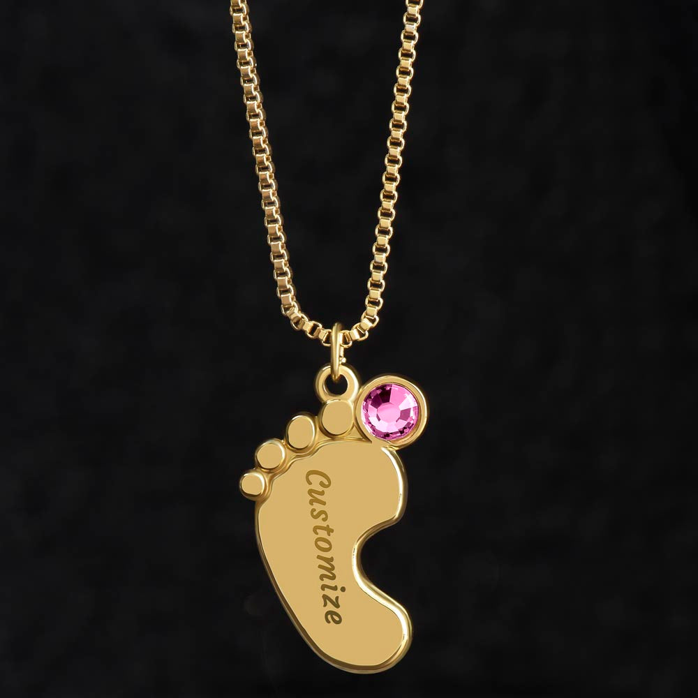 Loss of a child-baby feet Memorial pendant - keep them with you always