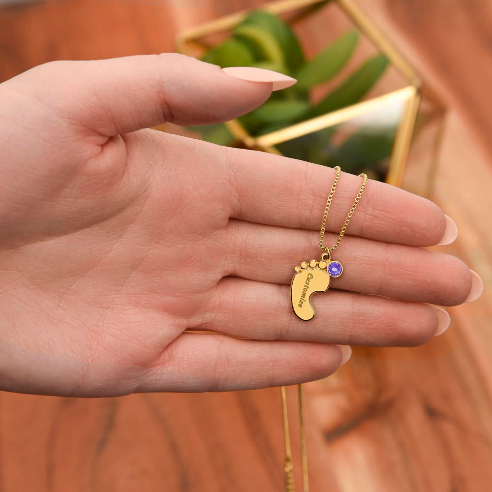Loss of a child-baby feet Memorial pendant - keep them with you always