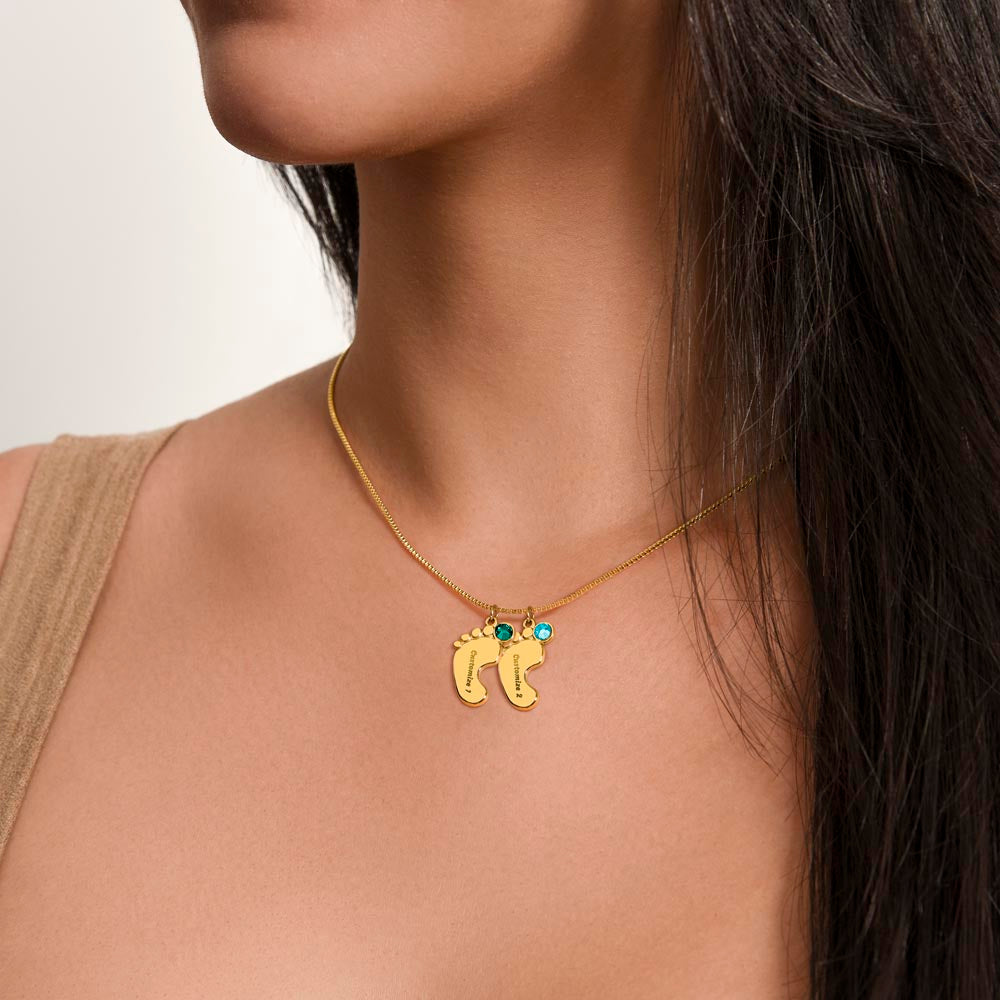Loss of a child-baby feet Memorial pendant - keep them with you always