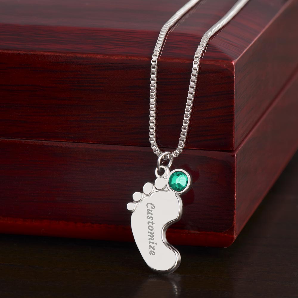 Loss of a child-baby feet Memorial pendant - keep them with you always