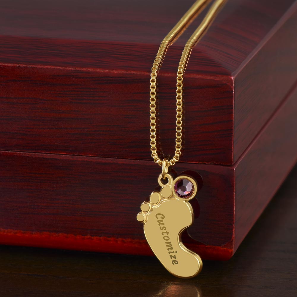 Loss of a child-baby feet Memorial pendant - keep them with you always