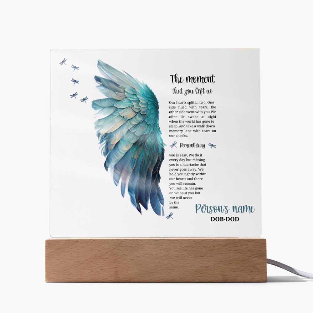 Remember your Cherished Angel: beautiful personalized memorial for a lost child, gone but never forgotten.