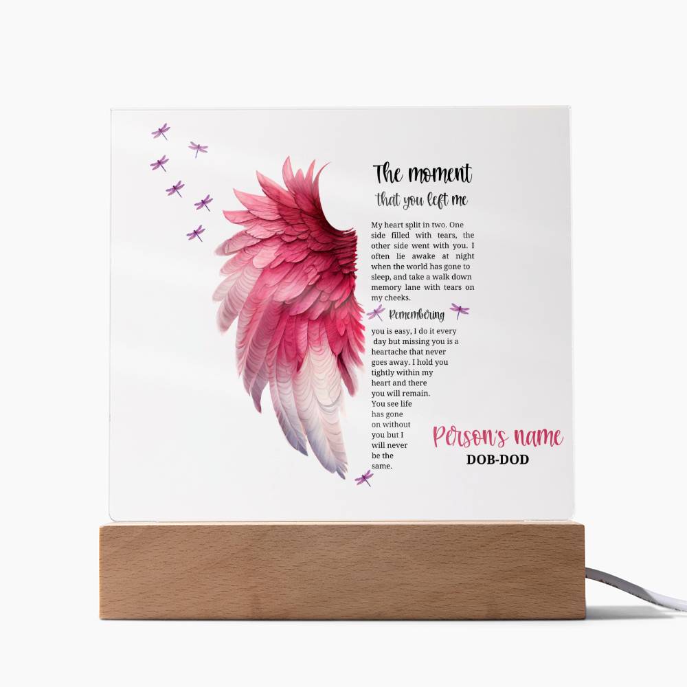 Remember your Cherished Angel: beautiful personalized memorial for a lost child, gone but never forgotten.