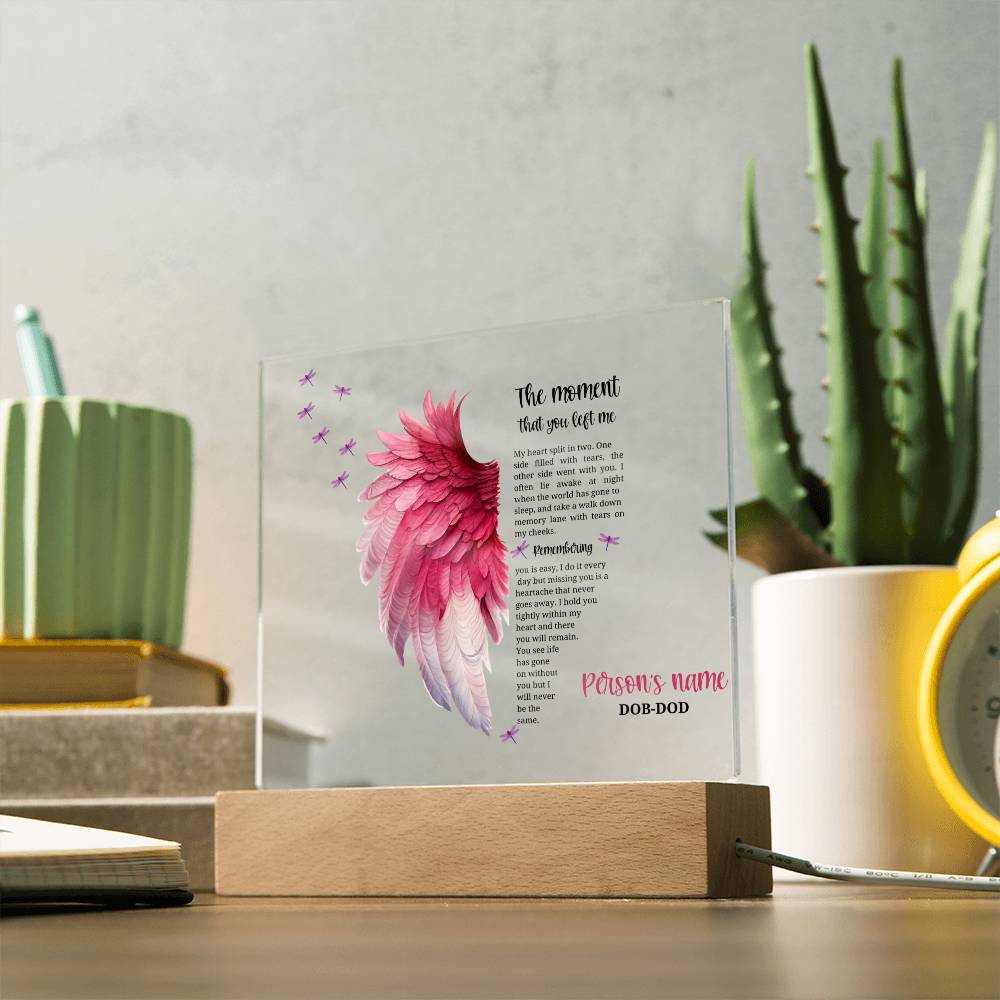 Remember your Cherished Angel: beautiful personalized memorial for a lost child, gone but never forgotten.