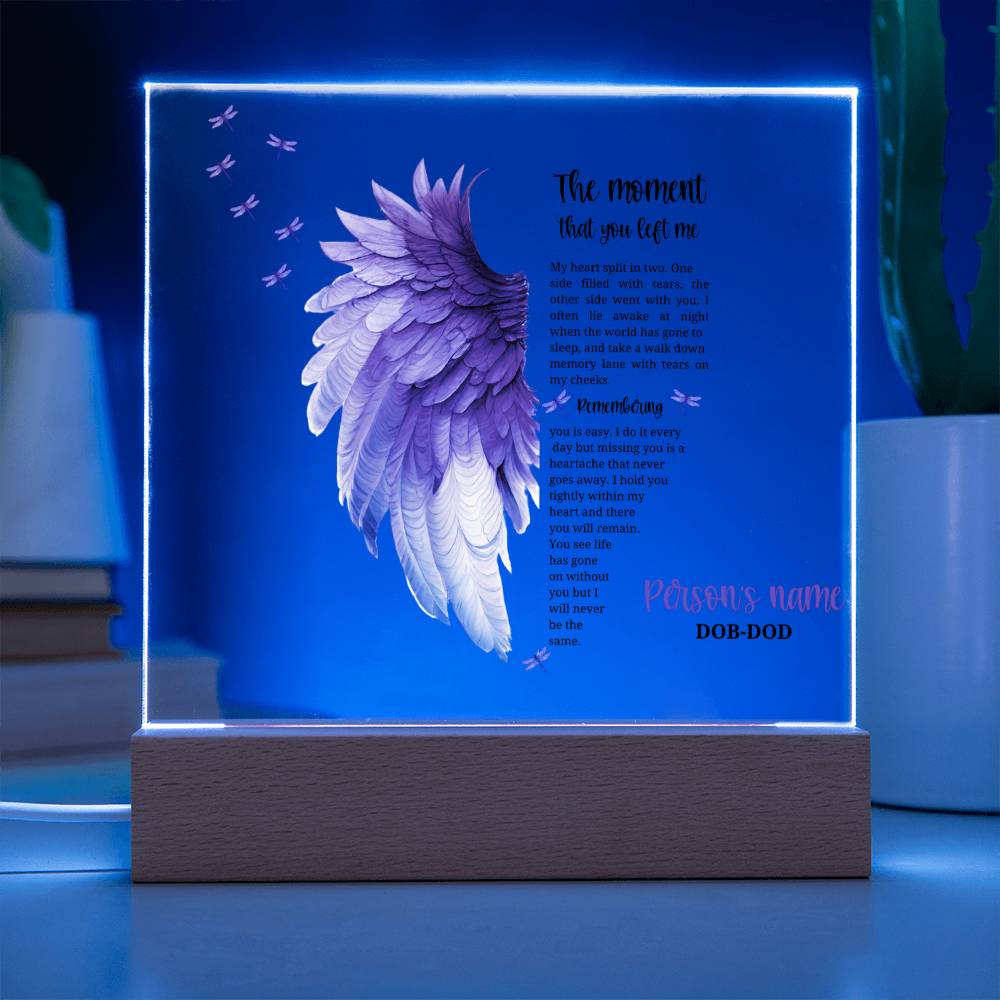 Remember your Cherished Angel: beautiful personalized memorial for a lost child, gone but never forgotten.