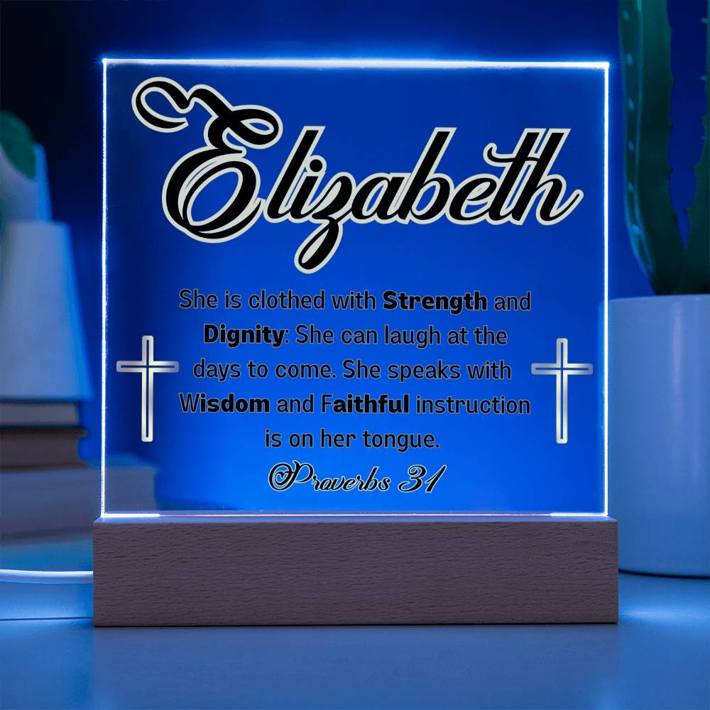 Personalized Proverbs 31 plaque- For the inspirational woman in your life