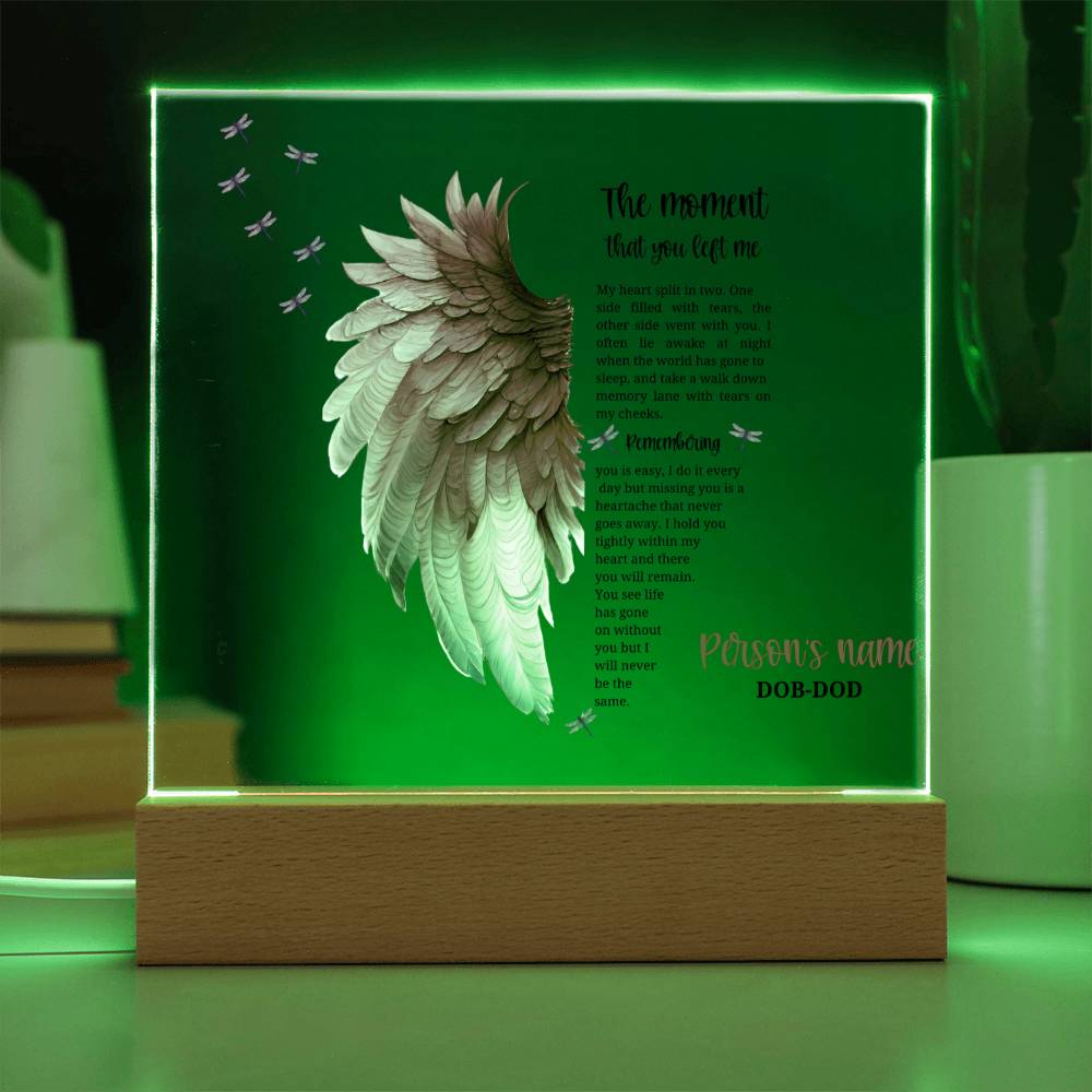 Remember your Cherished Angel: beautiful personalized memorial for a lost child, gone but never forgotten.