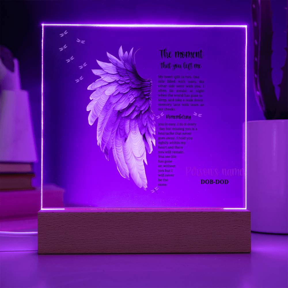 Remember your Cherished Angel: beautiful personalized memorial for a lost child, gone but never forgotten.