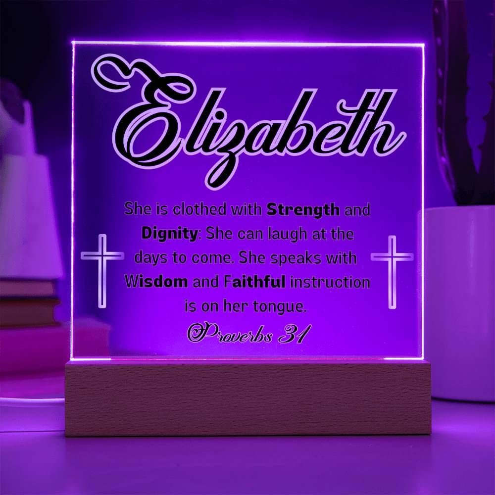 Personalized Proverbs 31 plaque- For the inspirational woman in your life
