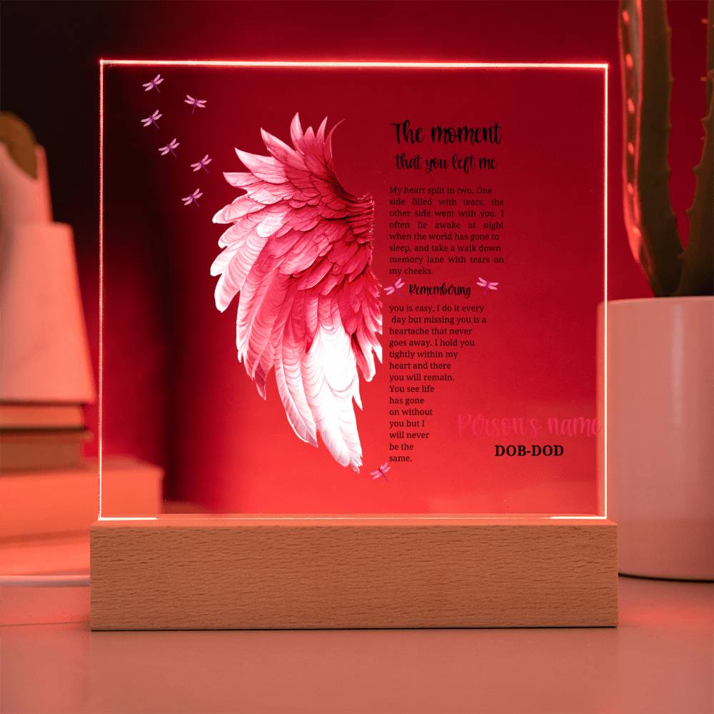 Remember your Cherished Angel: beautiful personalized memorial for a lost child, gone but never forgotten.
