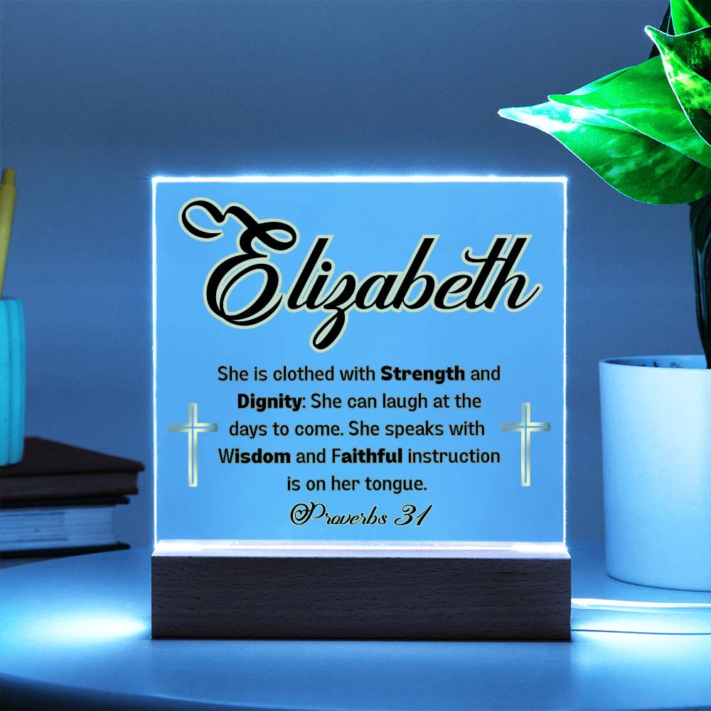 Personalized Proverbs 31 plaque- For the inspirational woman in your life