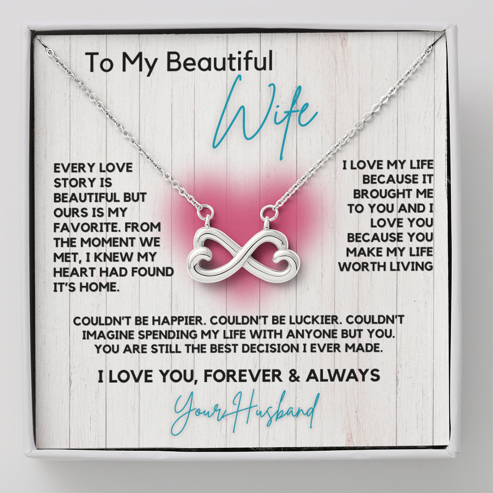 Endless Love Infinity Double Heart Necklace- Celebrate Your Unique Love Story
