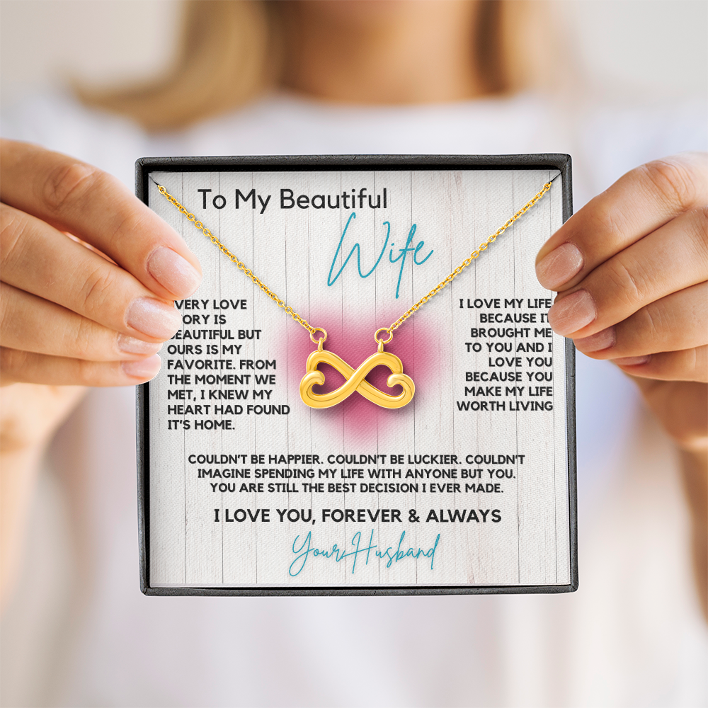 Endless Love Infinity Double Heart Necklace- Celebrate Your Unique Love Story