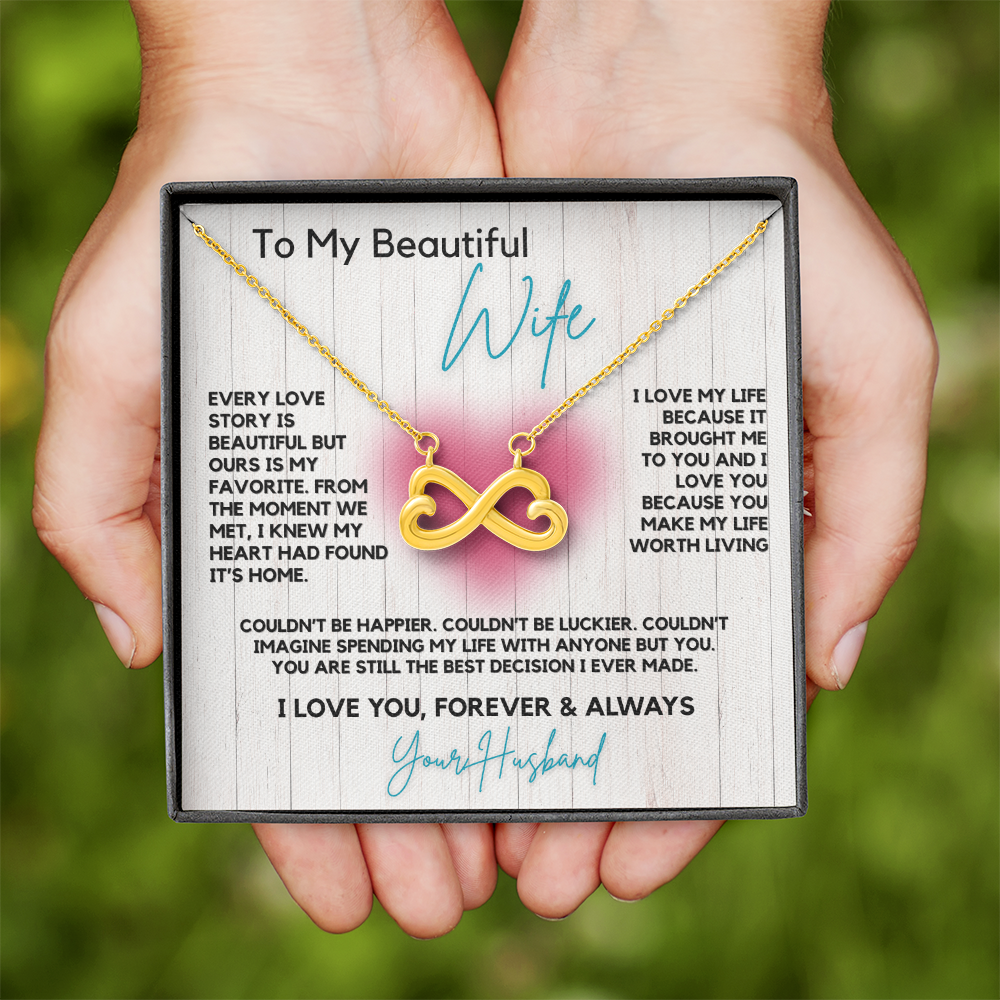 Endless Love Infinity Double Heart Necklace- Celebrate Your Unique Love Story